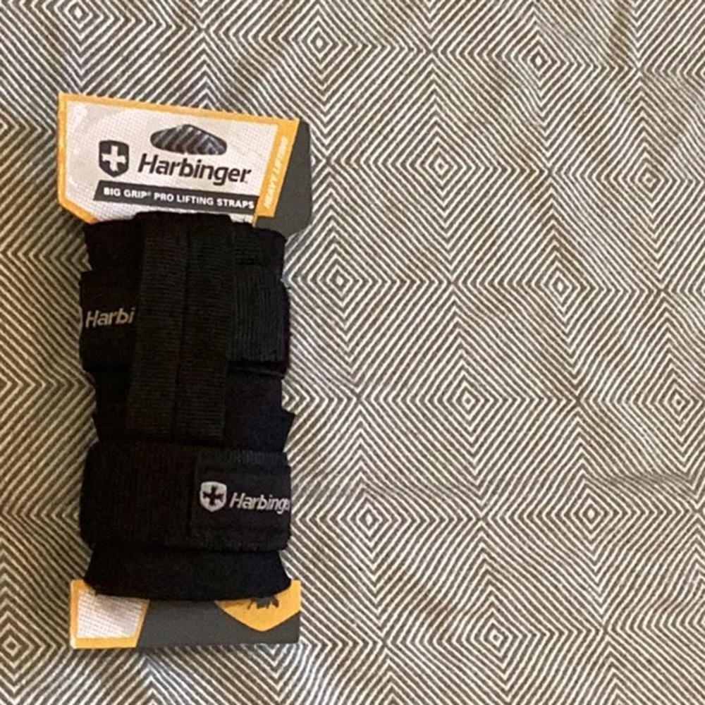 Harbinger Big Grip Pro Lifting Straps Heavy Weight Training Wrist Support